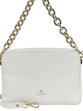 Cuoieria Fiorentina Women's Bag, Camera
Bag, Leather, White